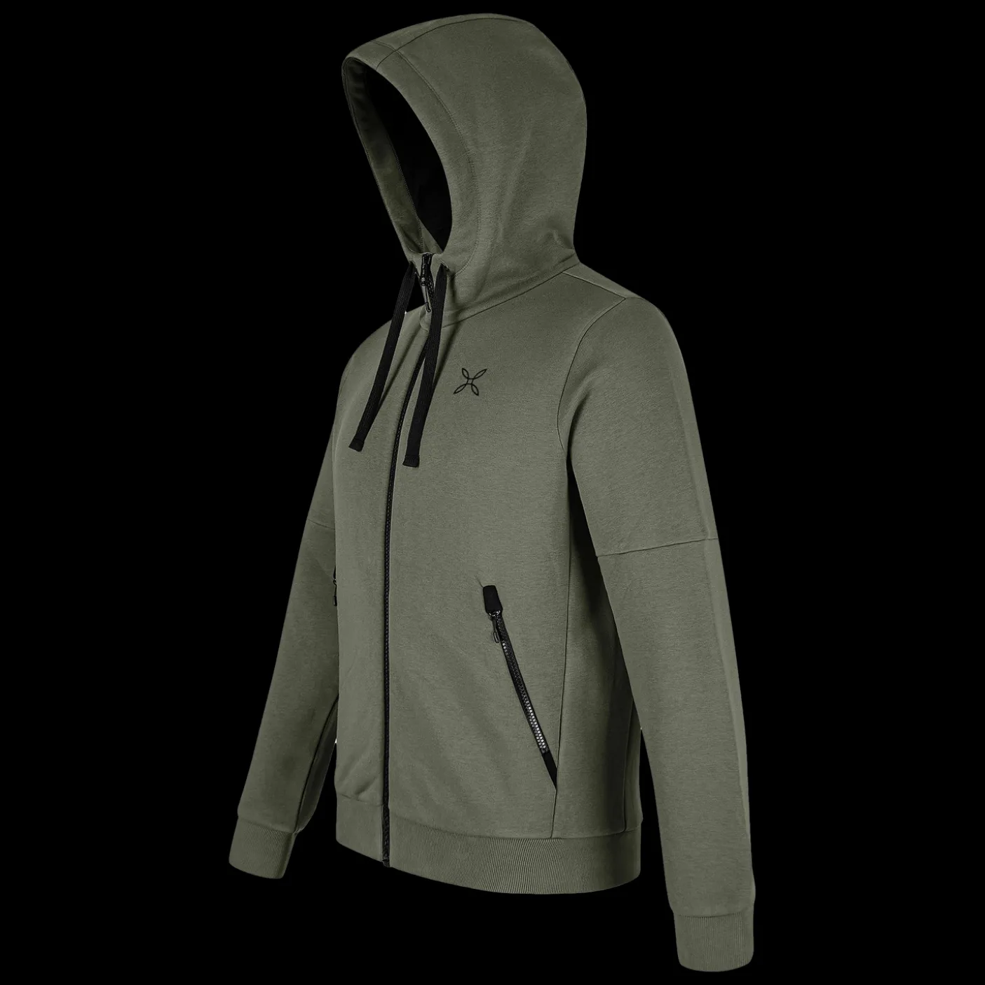 LOGO COTTON HOODED MAGLIA