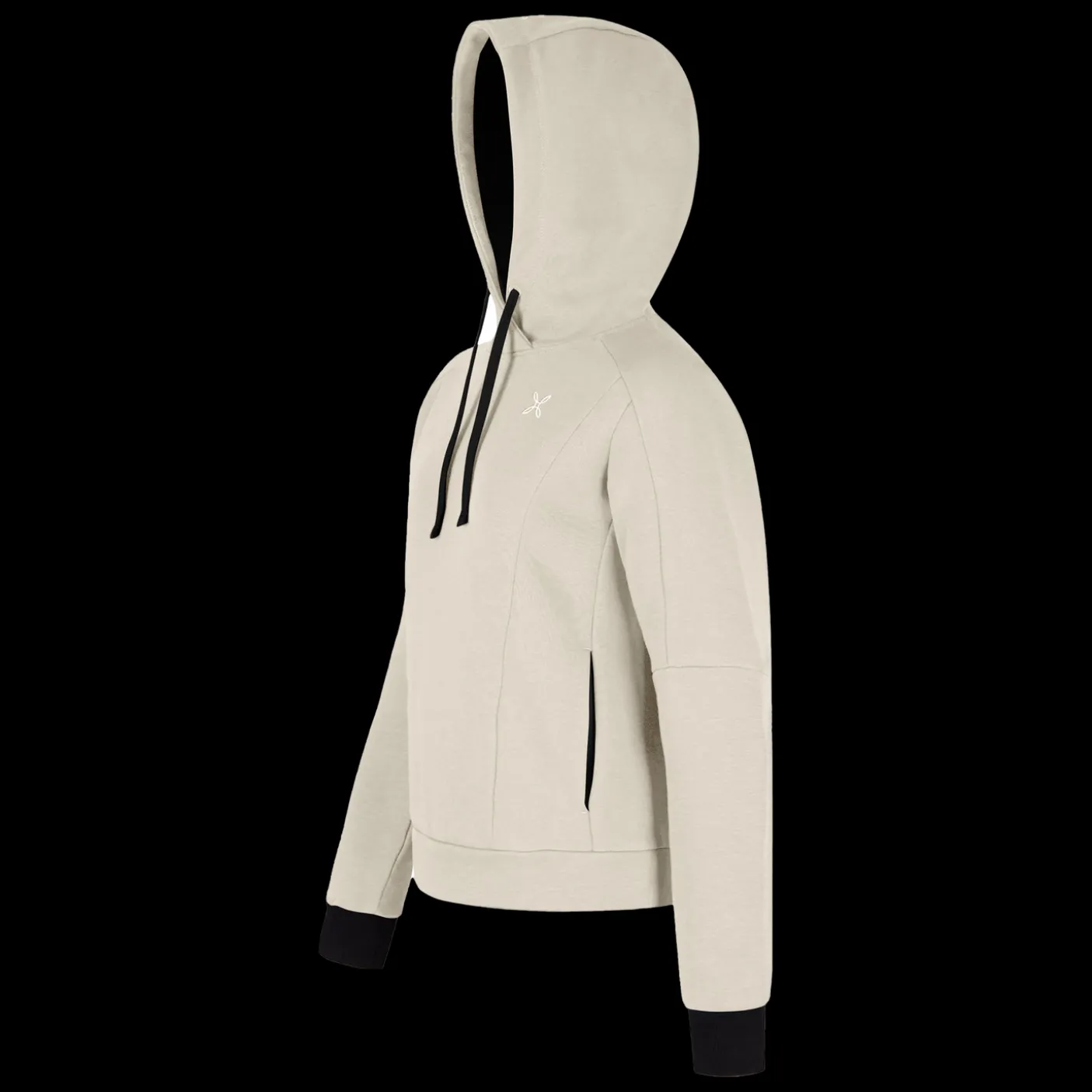 LOGO COTTON HOODED SWEATER WOM