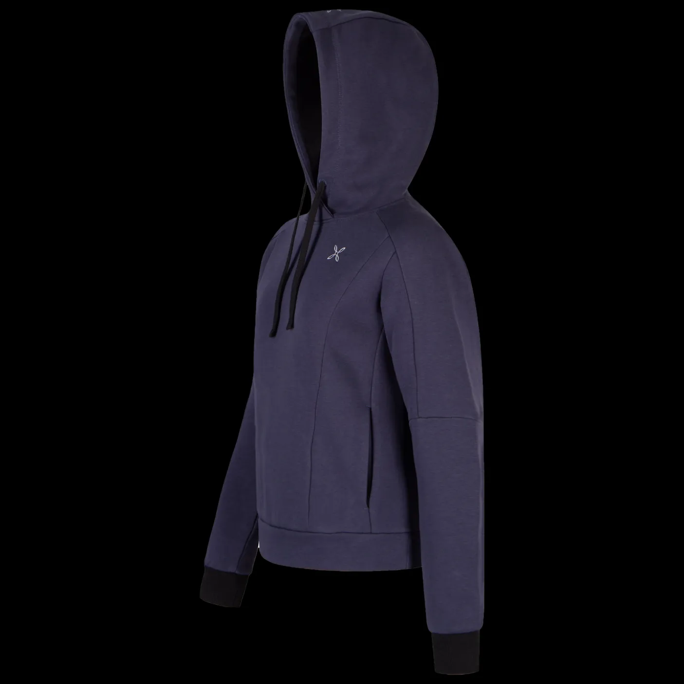 LOGO COTTON HOODED SWEATER WOM