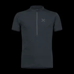 VERTICAL BLOCK ZIP T-SHIRT
